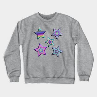 Neon Electric Stars Crewneck Sweatshirt